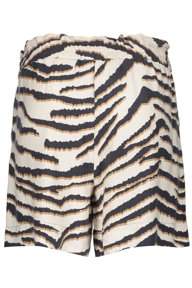 SOEPELVALLENDE SHORT MET PRINT 51398 20 000720 SAND/BLACK